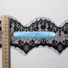 Французское кружево 10 см (черный)